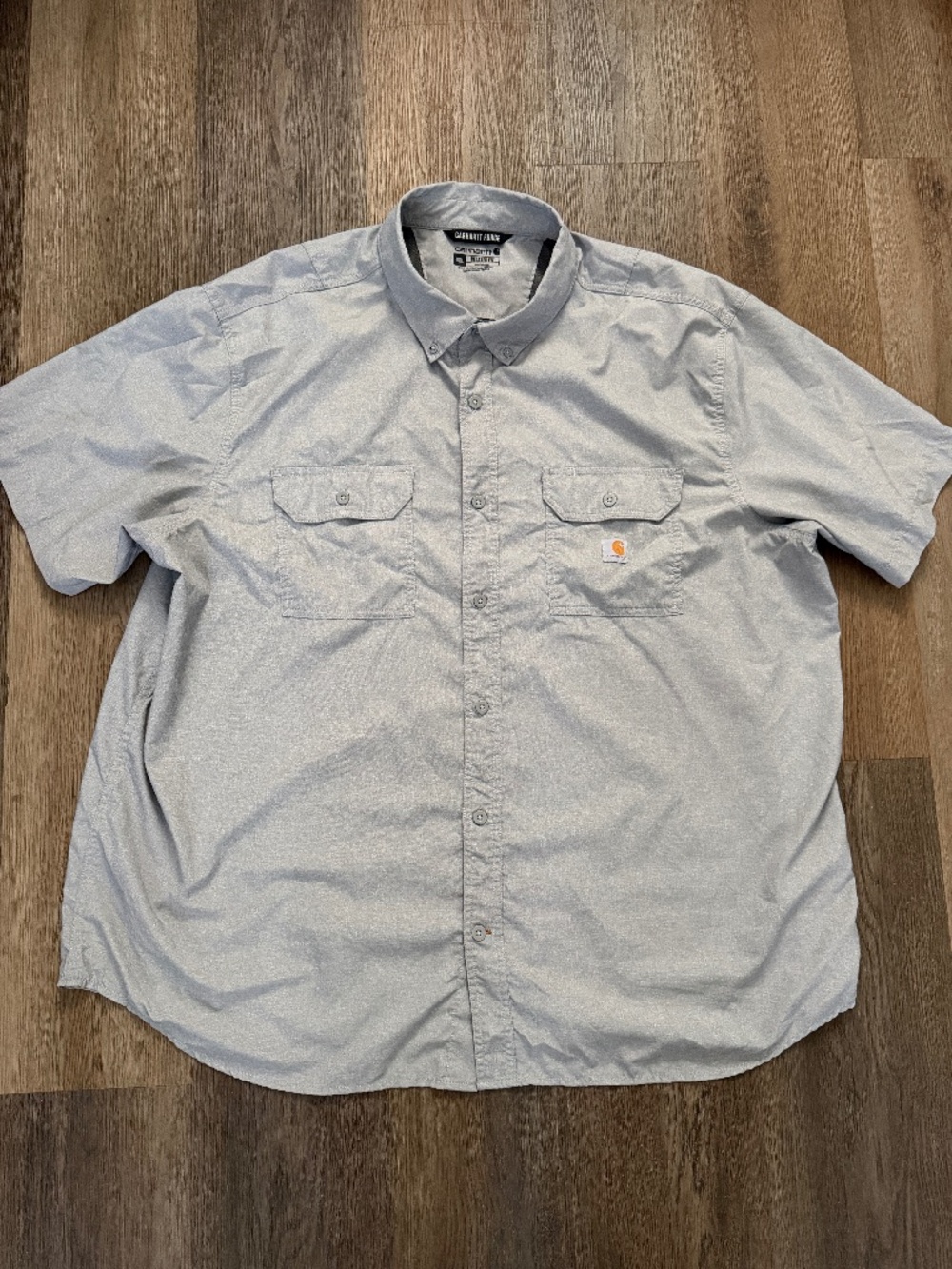 Carhartt Force men's short sleeve gray shirt size 3XL relaxed fit  lightweight